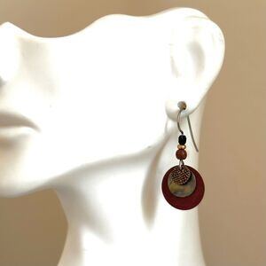 Earth Dreams by Gardella Layered Disc Earrings